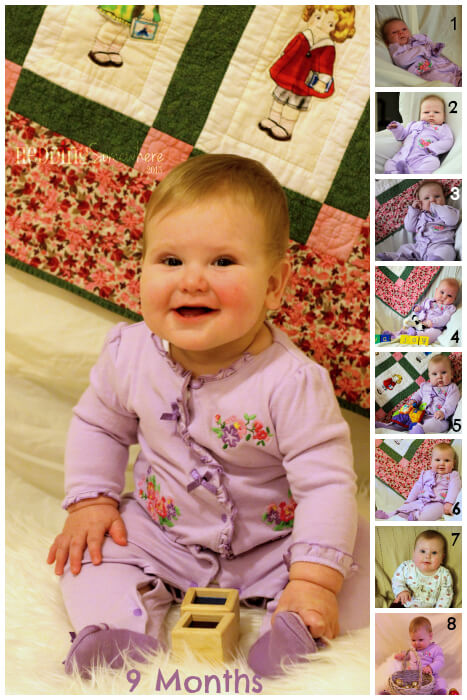 Eva Joy 9 Months collage