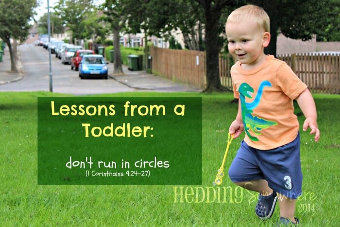 Oh Toddlers don't run in circles